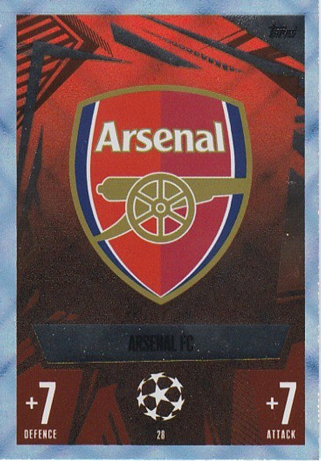 #028 Club Badge (Arsenal) - CRYSTAL PARALLEL - Topps Match Attax 2023/24 #028 Club Badge (Arsenal) - CRYSTAL PARALLEL - Topps Match Attax 2023/24