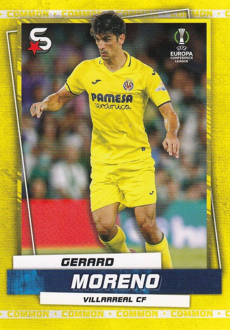 #189 Gerard Moreno (Villarreal) - YELLOW PARALLEL (COMMON - IMAGE VARIATION) - Topps Superstars 2022/23