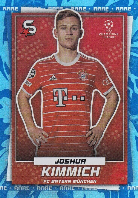#097 Joshua Kimmich (Bayern Munich) - BLUE PARALLEL (RARE) - Topps Superstars 2022/23