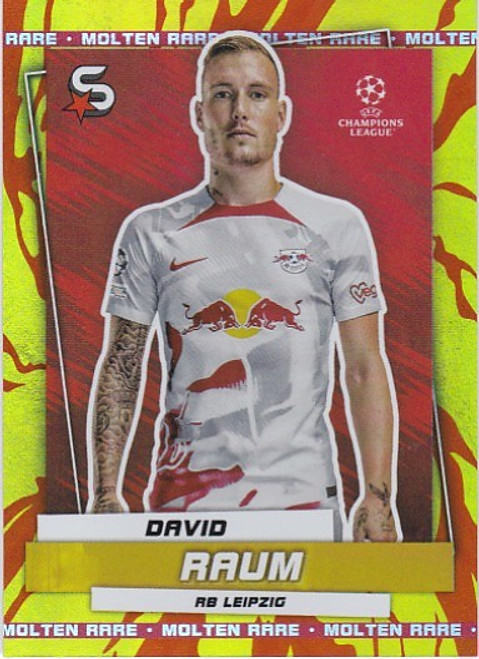 #117 David Raum (RB Leipzig) - MOLTEN PARALLEL (RARE) - Topps Superstars 2022/23