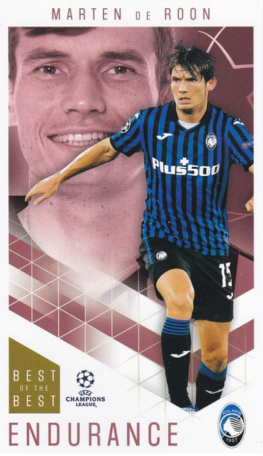 #052 Marten De Roon (Atalanta) - ENDURANCE - Topps UEFA Champions League Best of the Best 2020/21