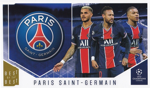 #116 PSG (Mauro Icardi, Neymar Jr & Kylian Mbappe) - Topps UEFA Champions League Best of the Best 2020/21