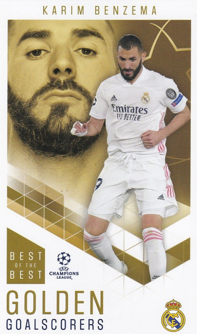 #099 Karim Benzema (Real Madrid) - GOLDEN GOALSCORERS - Topps UEFA Champions League Best of the Best 2020/21