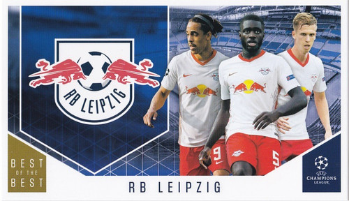 #117 RB Leipzig (Yussuf Poulsen, Dayot Upamecano & Dani Olmo) - Topps UEFA Champions League Best of the Best 2020/21