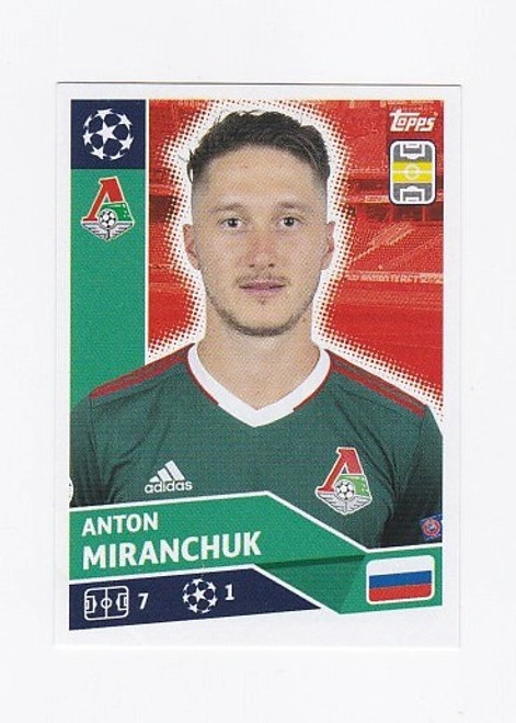 LMO013 - Anton Miranchuk (Lokomotiv Moscow) - Topps UEFA Champions League 2020/21 - Sticker