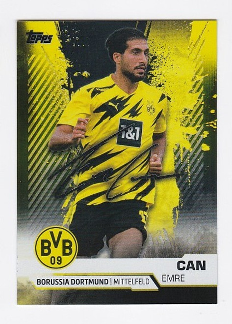#019 Emre Can - YELLOW PARALLEL 039/150 - Topps BVB (Borussia Dortmund) Team Set 2020/21