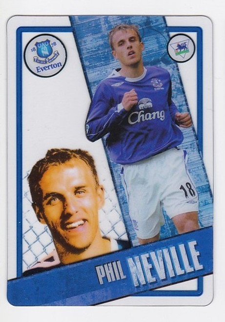 #031 Phil Neville (Everton) - Topps i-Cards Premier League 2006/07