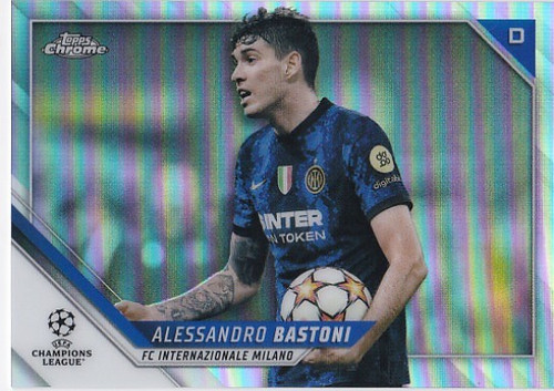#167 Alessandro Bastoni (Inter Milan) - REFRACTOR PARALLEL - Topps Chrome UEFA Champions League 2021/22