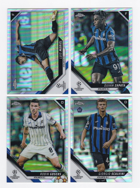 TEAM SET - Atalanta - REFRACTOR PARALLEL - Topps Chrome UEFA Champions League 2021/22