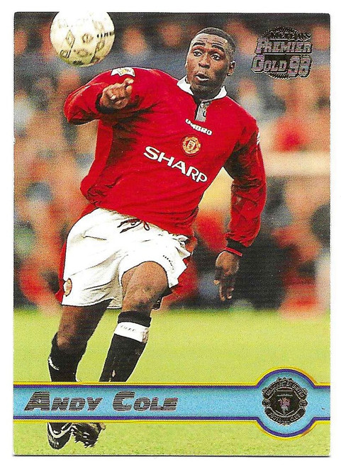 #100 Andy Cole (Manchester United) - Merlin Premier Gold 1997/98 (Premier League)