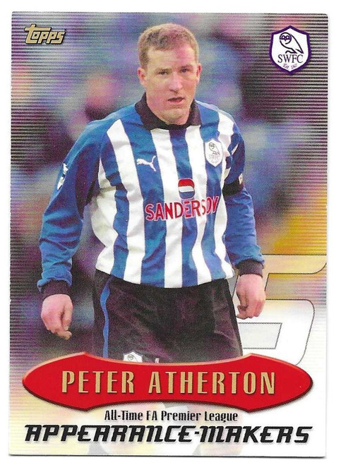 AT5 - Peter Atherton (Sheffield Wednesday) - ALL-TIME FA PREMIER LEAGUE - Topps Premier Gold 2003 (Premier League)