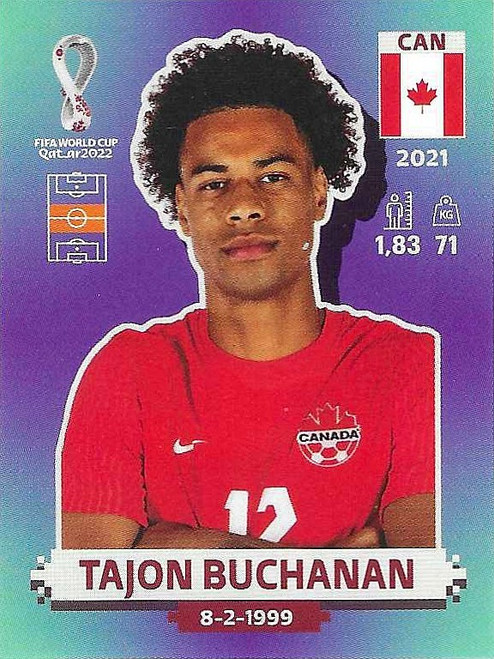CAN011 - Tajon Buchanan (Canada) - Panini World Cup 2022 - Sticker