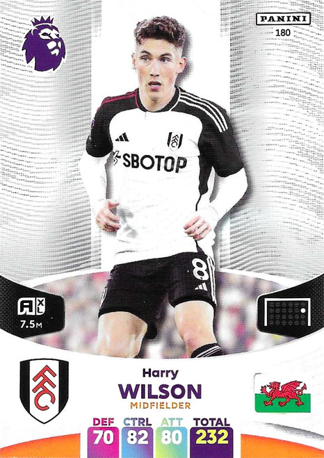#180 Harry Wilson (Fulham) Panini Adrenalyn XL Premier League 2024