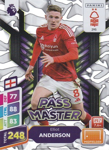 #295 Elliot Anderson (Nottingham Forest) - Panini Adrenalyn XL Premier League PLUS 2025