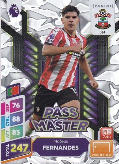 #314 Mateus Fernandes (Southampton) - Panini Adrenalyn XL Premier League PLUS 2025
