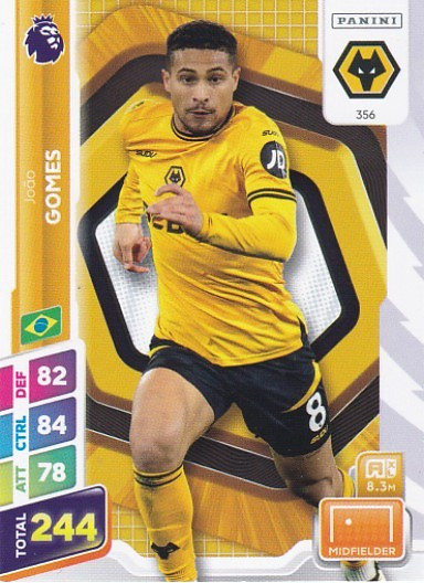 #356 Joao Gomes (Wolves) - Panini Adrenalyn XL Premier League PLUS 2025