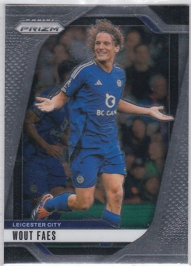 #266 Wout Faes (Leicester City) - Panini Prizm Premier League 2024/25