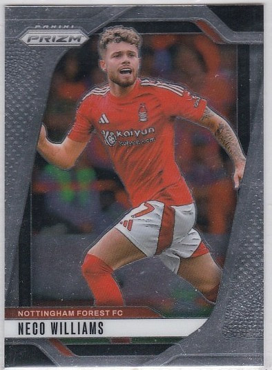 #254 Neco Williams (Nottingham Forest) - Panini Prizm Premier League 2024/25