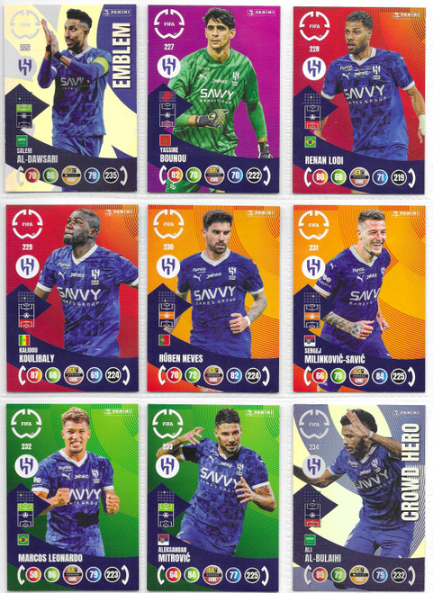 TEAM SET - Al-Hilal (Base) - Panini Adrenalyn XL Club World Cup 2025
