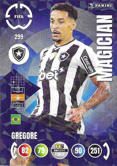 #299 Gregore (Botafogo) - MAGICIAN - Panini Adrenalyn XL Club World Cup 2025