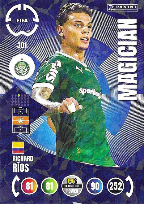 #301Richard Rios (Palmeiras) - MAGICIAN - Panini Adrenalyn XL Club World Cup 2025