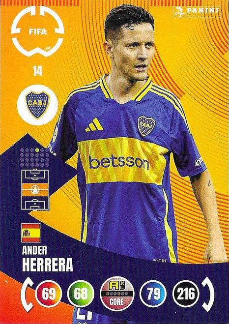 #014 Ander Herrera (Boca Juniors) - Panini Adrenalyn XL Club World Cup 2025