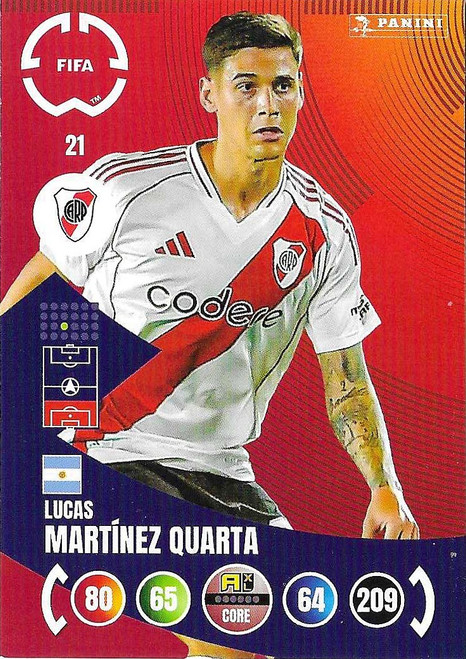 #021 Lucas Martinez Quarta (River Plate) - Panini Adrenalyn XL Club World Cup 2025