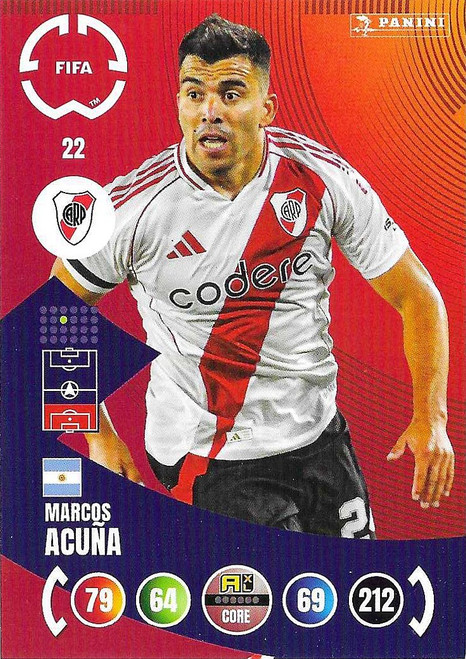 #022 Marcos Acuna (River Plate) - Panini Adrenalyn XL Club World Cup 2025