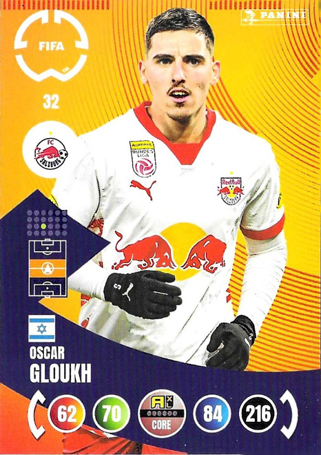 #032 Oscar Gloukh (RB Salzburg) - Panini Adrenalyn XL Club World Cup 2025