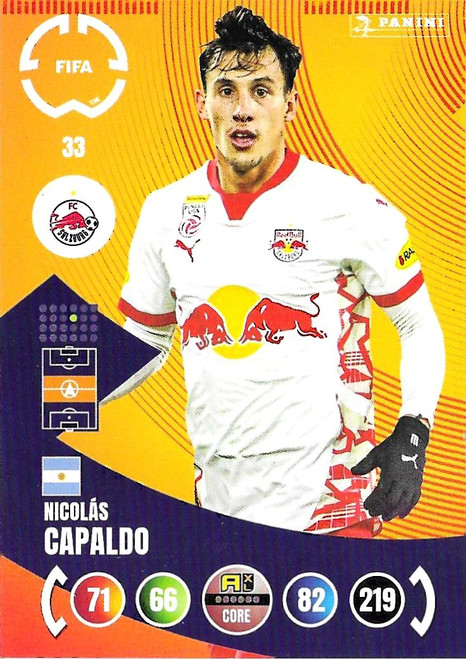 #033 Nicolas Capaldo (RB Salzburg) - Panini Adrenalyn XL Club World Cup 2025