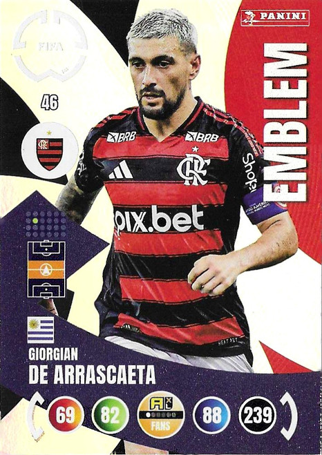 #046 Giorgian De Arrascaeta (Flamengo) - Panini Adrenalyn XL Club World Cup 2025