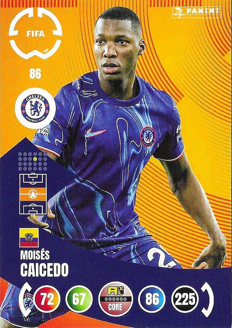 #086 Moises Caicedo (Chelsea) - Panini Adrenalyn XL Club World Cup 2025