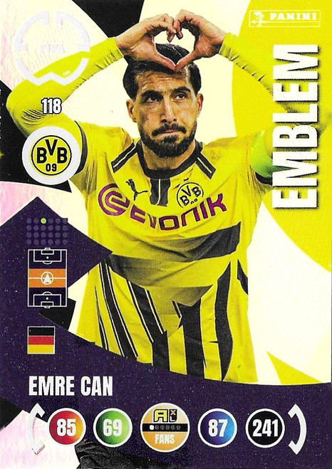 #118 Emre Can (Borussia Dortmund) - Panini Adrenalyn XL Club World Cup 2025