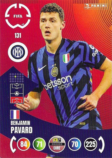 #131 Benjamin Pavard (Inter Milan) - Panini Adrenalyn XL Club World Cup 2025