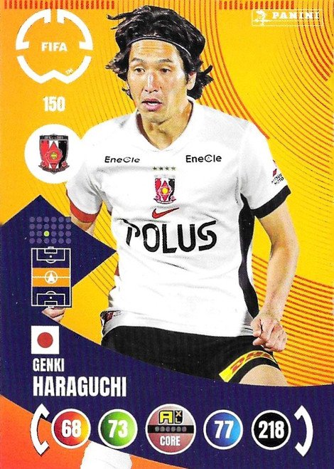 #150 Genki Haraguchi (Urawa Red Diamonds) - Panini Adrenalyn XL Club World Cup 2025