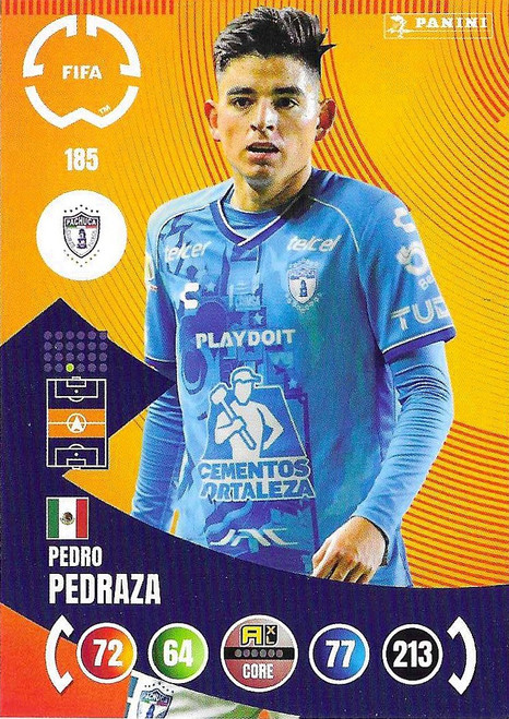 #185 Pedro Pedraza (Pachuca) - Panini Adrenalyn XL Club World Cup 2025