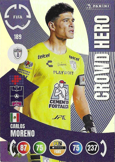 #189 Carlos Moreno (Pachuca) - Panini Adrenalyn XL Club World Cup 2025