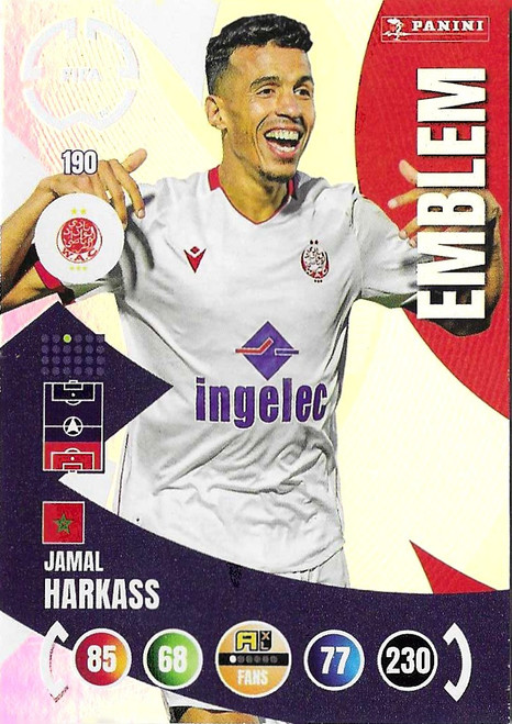 #190 Jamal Harkass (Wydad) - Panini Adrenalyn XL Club World Cup 2025