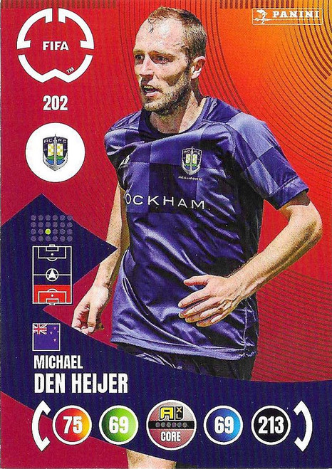 #202 Michael Den Heijer (Auckland City) - Panini Adrenalyn XL Club World Cup 2025