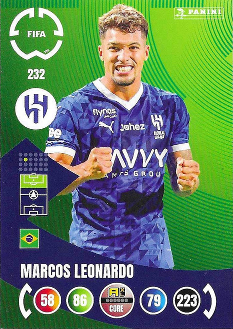 #232 Marcos Leonardo (Al-Hilal) - Panini Adrenalyn XL Club World Cup 2025