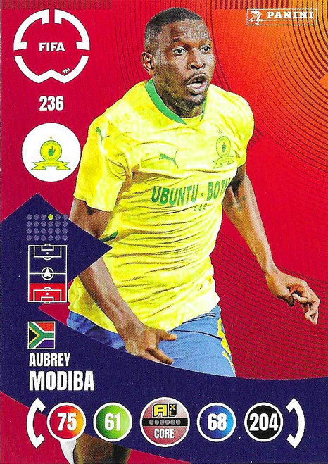 #236 Aubrey Modiba (Mamelodi Sundowns) - Panini Adrenalyn XL Club World Cup 2025