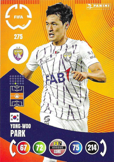 #275 Yong-Woo Park (Al Ain) - Panini Adrenalyn XL Club World Cup 2025