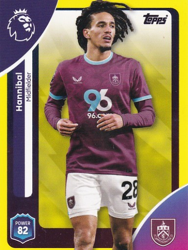 #316 Hannibal (Burnley) - YELLOW PARALLEL - Topps Premier League 2026