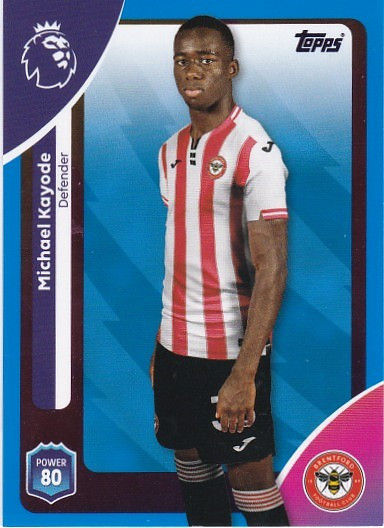 #059 Michael Kayode (Brentford) - BLUE PARALLEL - Topps Premier League 2026
