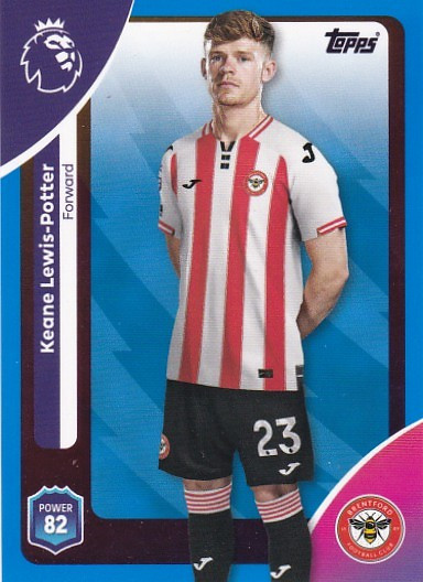 #066 Keane Lewis-Potter (Brentford) - BLUE PARALLEL - Topps Premier League 2026