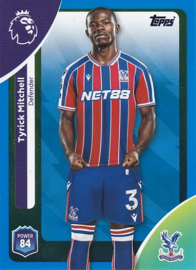 #111 Tyrick Mitchell (Crystal Palace) - BLUE PARALLEL - Topps Premier League 2026