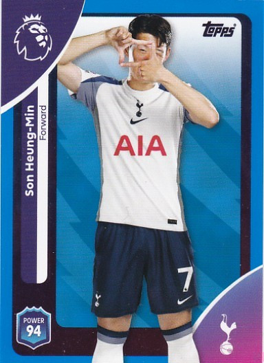 #264 Son Heung-Min (Tottenham) - BLUE PARALLEL - Topps Premier League 2026
