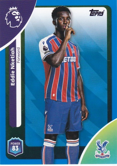 #122 Eddie Nketiah (Crystal Palace) - BLUE PARALLEL - Topps Premier League 2026