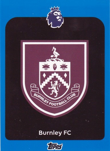 #307 Team Badge (Burnley) - BLUE PARALLEL - Topps Premier League 2026