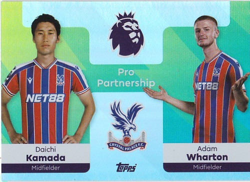 #368 Daichi Kamada & Adam Wharton (Crystal Palace) - PRO PARTNERSHIP - Topps Premier League 2026